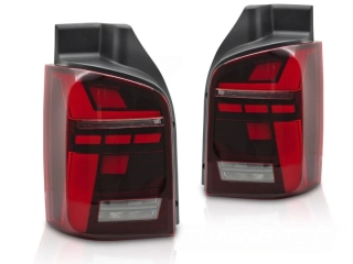 Zadní světla VW T5 04/03-09 / 10-15 zad.výklopné dveře, červená LED SEQ