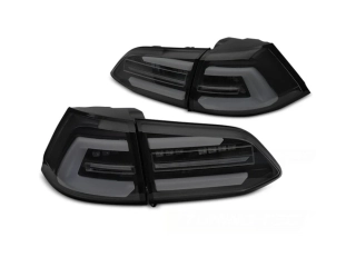 Zadní světla VW GOLF 7 13-17 černá/kouřová LED SEQ