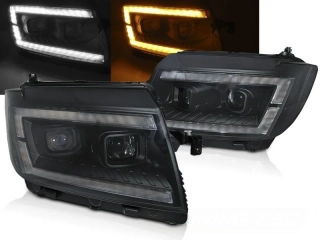Přední světla s LED pro VW CRAFTER II 2017- černá