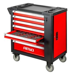 Dílenský vozík na nářadí se sadou 258 kusů nářadí 840 x 460 x 870 mm AMiO