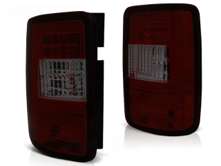 Zadní světlomety, světla, lampy VW Caddy, 2003-2014, LED BAR, červené, kouřové