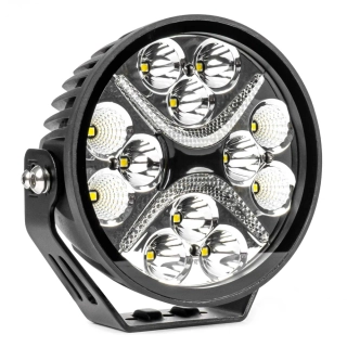 AMIO LED světlomet kulatý | 12x LED | 54W | 7200 lm | Ø 140x61 mm | 10–30V