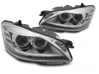 Xenon / LED světlomety pro Mercedes-Benz Třídy S W221 05-09 – Chromové