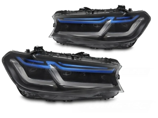 Přední FULL LED světlomety pro BMW řady 5 (G30 / G31) 2017–2020 s DRL – Pár
