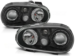 Přední tuningová světla VW Golf IV (1998–2003) – R32 Look, černé – pár