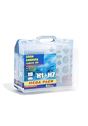 Servisní box žárovek na 12V Mega H7 + H1 + pojistky - Compass