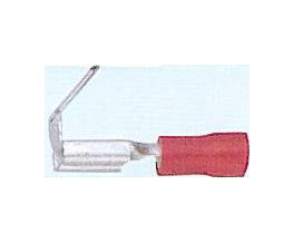 Rozvaděč plochý 6,3 mm červený, 100 ks