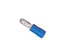 Zástrčka kruhová 4,0 mm modrá, 100 ks