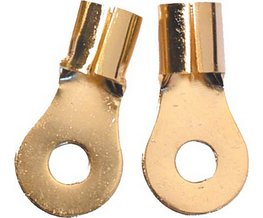 Gold kabelové očko M8 pro kabel 20mm, 10 ks
