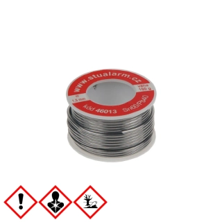 Trubičkový cín cívka 0,1kg, 1,5mm