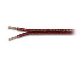 Reproduktorový kabel IMPACT 2x1,5 mm2, transp-vínový, role 100m