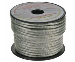 Kabel 6 mm, stříbrně transparentní, 25 m bal
