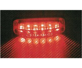 Zadní světlo LED 24V, červený ovál