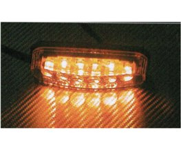 Boční obrysové světlo LED 24V, oranžový ovál
