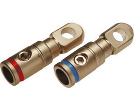 Masivní kabelové očko M8 silver pro kabel do 35mm (imbusové)
