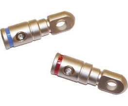 Masivní kabelové očko M8 silver pro kabel do 20mm (imbusové)