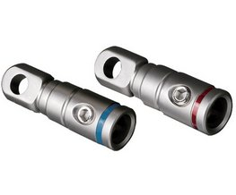 Masivní kabelové očko M8 silver pro kabel do 50mm
