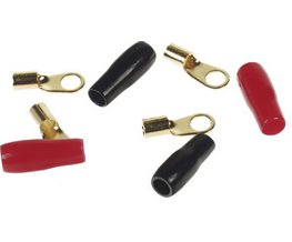 Gold očko M5 pro kabel 6 mm2, 4 ks