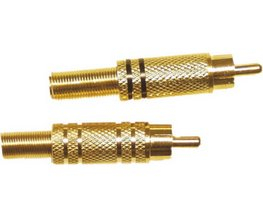 Konektor Cinch Gold samec-pár