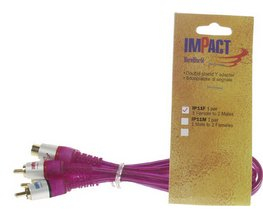 Cinch Y kabel 2x samec, 1x samice