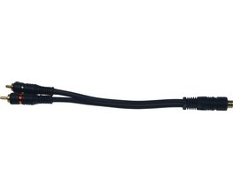 Blue Mid Cinch Y kabel 1xsamice/2xsamec