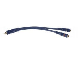 Blue Mid Cinch Y kabel 1xsamec/2xsamice