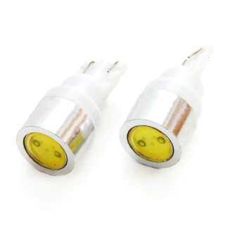 LED žárovky W5W T10 AMIO 1x power LED, bílé 6000K, 2 ks