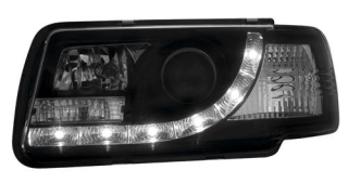 Audi 80 91-94 Přední světla Devil eyes s LED denním svícením Black