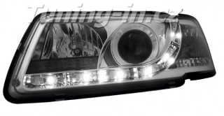 Audi A3 8L 09.96-00 Přední světla Devil eyes s LED denním svícením Chrom