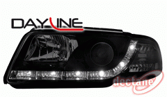 Audi A4 99-01 Přední světla Devil eyes s LED denním svícením Černá