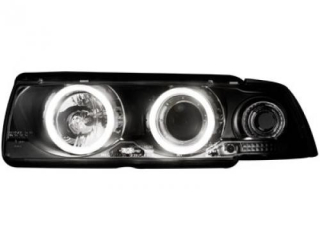 BMW E36 - Přední světla Angel Eyes CCFL - Černé IV.