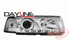 BMW E36 COUPE Přední světla Devil Eyes s LED denním svícením