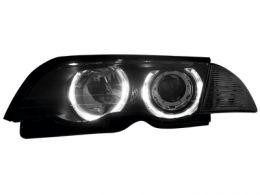 BMW E46 98-01 Přední světla Angel Eyes - Černé