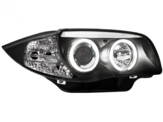 BMW E87 - Přední světla Angel Eyes CCFL - Černé