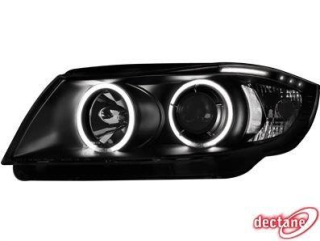 BMW E90 - Přední světla Angel Eyes - Černé