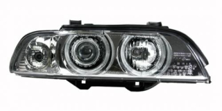 Přední světla BMW E39. Provedení Chrom pro auta z org.Xenonem
