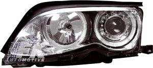 Přední světla BMW E46 01-03 COUPE. Provedení Chromové