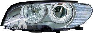Přední světla BMW E46 03-05 COUPE. Provedení Chromové