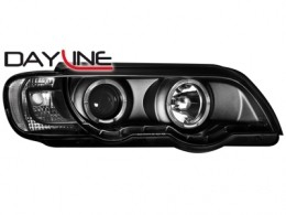Přední světla BMW X5 00-03. Provedení Černé s LED svícením