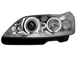 CITROEN C4 04-07 Přední světla Angel Eyes - Chromové