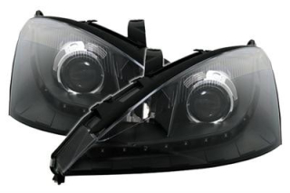Přední čirá světla - Ford Focus černé s LED svícením