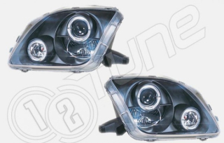 Honda Prelude 97-00 Přední světla angel eyes black