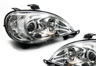 MERCEDES ML W163 01-04 Přední světla provedení Chrom