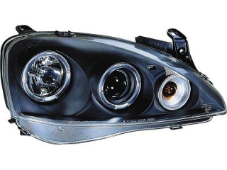 OPEL CORSA C 00-03 - Přední světla provedení BLACK