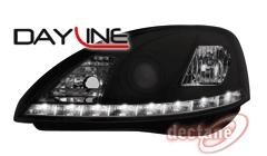OPEL CORSA C 01-03 Přední světla Devil Eyes s LED denním svícením Black