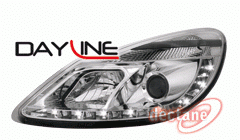 Opel Corsa D 06+ Přední světla Devil Eyes s LED denním svícením