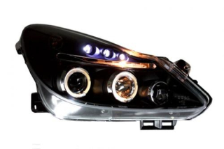 OPEL CORSA D Přední světla provedení Black