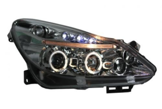 OPEL CORSA D Přední světla provedení Chrom