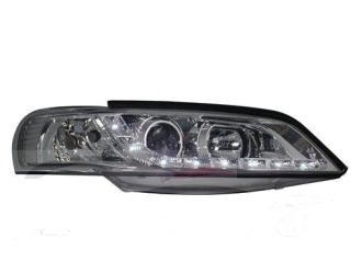 Opel Vectra B 96-99 Přední světla DEVIL EYES s LED svícení Chrom