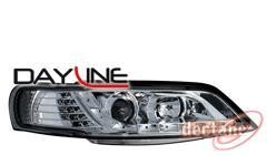 Opel Vectra B 99-01 Přední světla DEVIL EYES s LED svícením Chrom